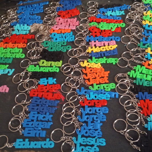 LLavero Nombres 12pzs